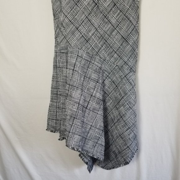 Fringe tweed Taylor sleeveless Asymmetrical dress size 10 (303) - Picture 8 of 11